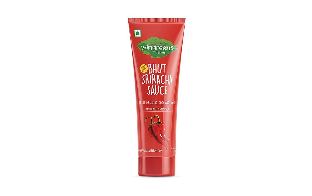 Wingreens Farms Bhut Sriracha Sauce    Tube  100 grams